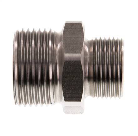 G 1'' x G 3/4'' Stainless steel Double Nipple 40 Bar