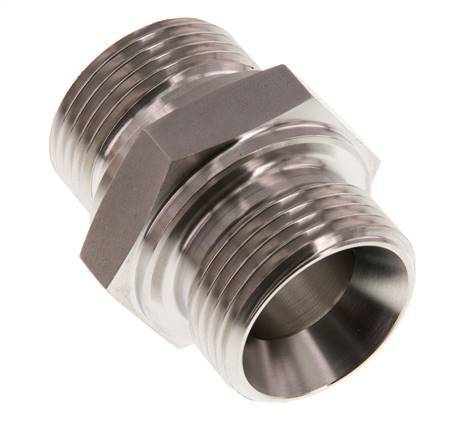 G 1'' Stainless steel Double Nipple 345 Bar - Hydraulic