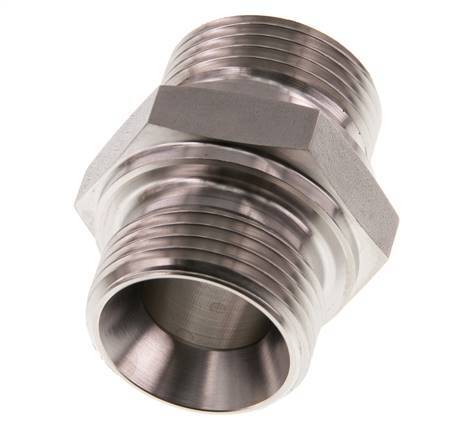 G 1'' Stainless steel Double Nipple 345 Bar - Hydraulic