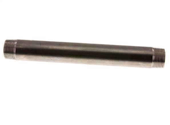 R 1'' Stainless steel Double Pipe Nipple 20 Bar DIN 2982 - 250mm