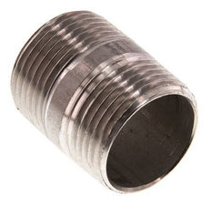 R 1'' Stainless steel Double Pipe Nipple 20 Bar DIN 2982 - 40mm