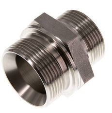 G 1 1/2'' x G 1 1/4'' Stainless steel Double Nipple 315 Bar - Hydraulic