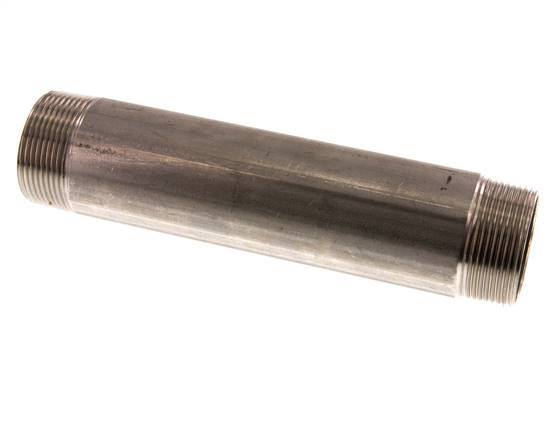 R 1 1/2'' Stainless steel Double Pipe Nipple 20 Bar DIN 2982 - 200mm