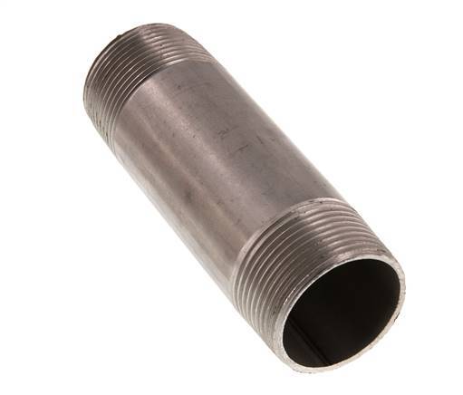 R 1 1/4'' Stainless steel Double Pipe Nipple 20 Bar DIN 2982 - 120mm