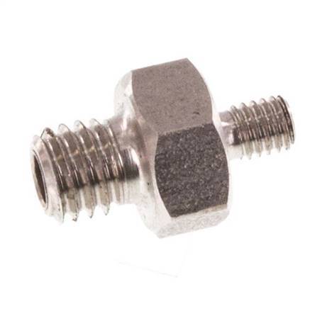 M5 x M3 Stainless steel Double Nipple 40 Bar