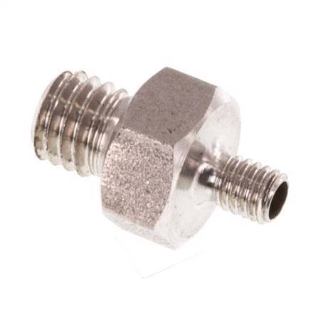 M5 x M3 Stainless steel Double Nipple 40 Bar