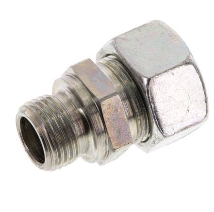 G 1/2'' Male x 18L Zinc plated Steel Straight Cutting Ring 315 Bar DIN 2353