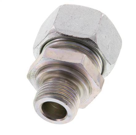 G 1/2'' Male x 22L Zinc plated Steel Straight Cutting Ring 160 Bar DIN 2353