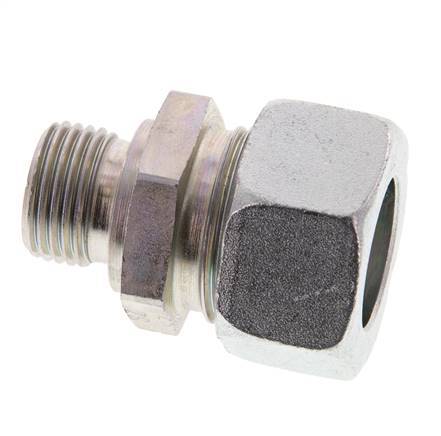 G 1/2'' Male x 22L Zinc plated Steel Straight Cutting Ring 160 Bar DIN 2353