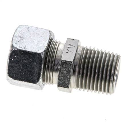 1/2'' NPT Male x 15L Zinc plated Steel Straight Cutting Ring 315 Bar DIN 2353
