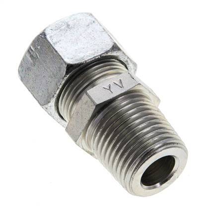 1/2'' NPT Male x 15L Zinc plated Steel Straight Cutting Ring 315 Bar DIN 2353