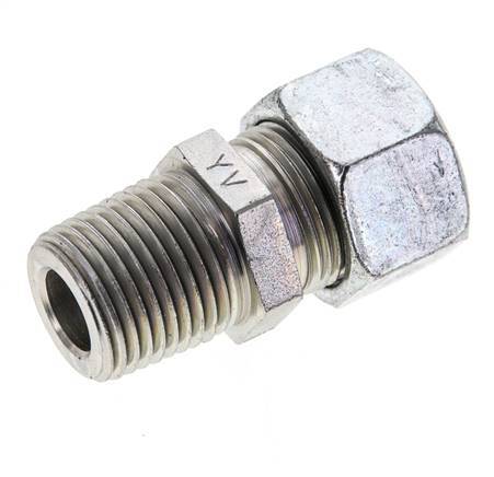1/2'' NPT Male x 15L Zinc plated Steel Straight Cutting Ring 315 Bar DIN 2353
