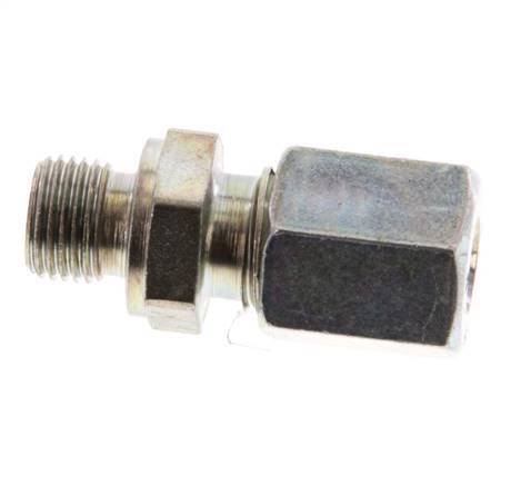G 1/8'' Male x 6L Zinc plated Steel Straight Cutting Ring 315 Bar DIN 2353 [5 Pieces]