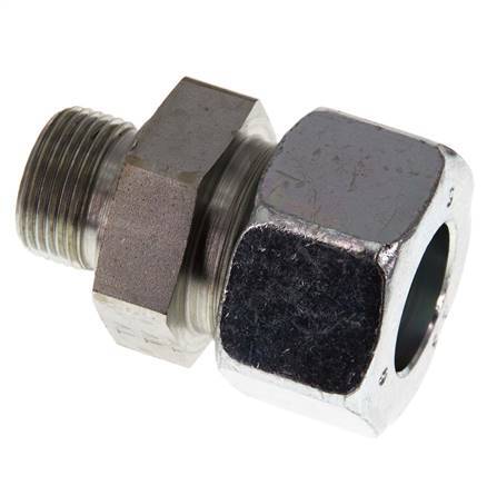 G 3/4'' Male x 25S Zinc plated Steel Straight Cutting Ring 400 Bar DIN 2353