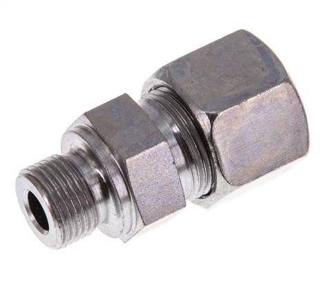 G 3/8'' Male x 14S Zinc plated Steel Straight Cutting Ring 630 Bar DIN 2353