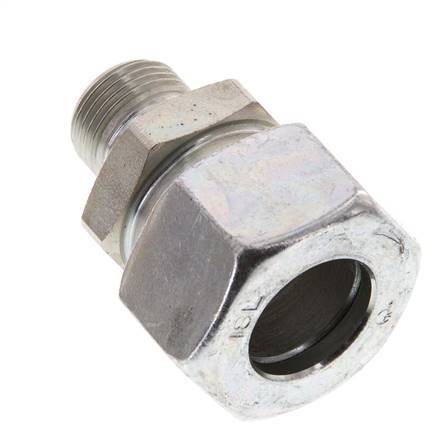 G 3/8'' Male x 18L Zinc plated Steel Straight Cutting Ring 315 Bar DIN 2353