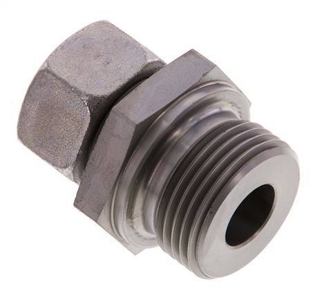 G 1'' Male x 18L Zinc plated Steel Straight Cutting Ring 315 Bar DIN 2353