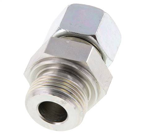 G 1'' Male x 20S Zinc plated Steel Straight Cutting Ring 400 Bar DIN 2353