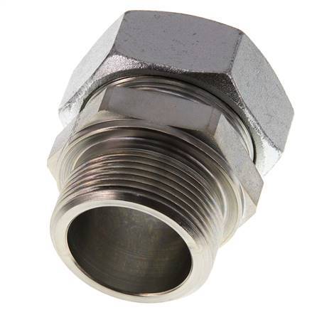 G 1 1/2'' Male x 42L Zinc plated Steel Straight Cutting Ring 160 Bar DIN 2353