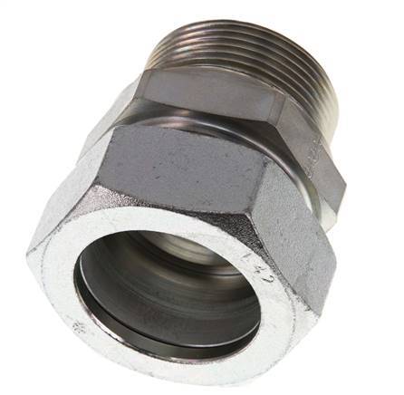 G 1 1/2'' Male x 42L Zinc plated Steel Straight Cutting Ring 160 Bar DIN 2353