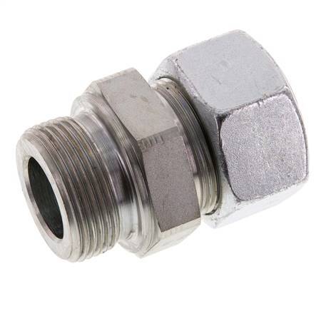 G 1 1/4'' Male x 30S Zinc plated Steel Straight Cutting Ring 400 Bar DIN 2353
