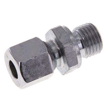 M14x1.5 Male x 8L Zinc plated Steel Straight Cutting Ring 315 Bar DIN 2353 [2 Pieces]