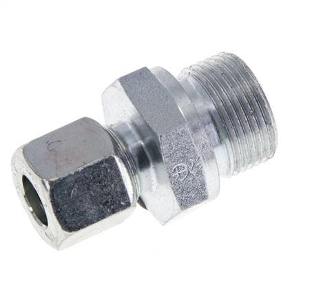 M22x1.5 Male x 10L Zinc plated Steel Straight Cutting Ring 315 Bar DIN 2353