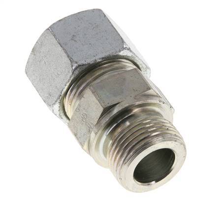 M27x2 Male x 20S Zinc plated Steel Straight Cutting Ring 400 Bar DIN 2353
