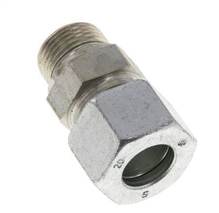 M27x2 Male x 20S Zinc plated Steel Straight Cutting Ring 400 Bar DIN 2353