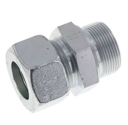 M42x2 Male x 30S Zinc plated Steel Straight Cutting Ring 400 Bar DIN 2353