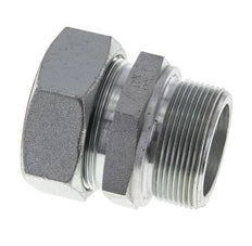M48x2 Male x 42L Zinc plated Steel Straight Cutting Ring 160 Bar DIN 2353