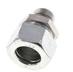 G 1/2'' Male x 22L Zinc plated Steel Straight Cutting Ring with FKM Seal 160 Bar DIN 2353