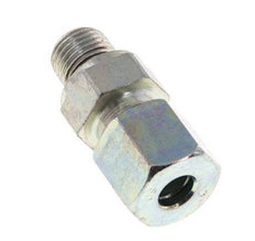 G 1/4'' Male x 8S Zinc plated Steel Straight Cutting Ring with FKM Seal 630 Bar DIN 2353 [2 Pieces]