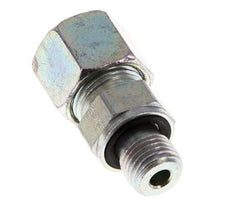 G 1/4'' Male x 10S Zinc plated Steel Straight Cutting Ring with FKM Seal 630 Bar DIN 2353