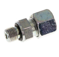 G 1/4'' Male x 10S Zinc plated Steel Straight Cutting Ring with FKM Seal 630 Bar DIN 2353