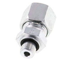 G 1/8'' Male x 10L Zinc plated Steel Straight Cutting Ring with FKM Seal 315 Bar DIN 2353