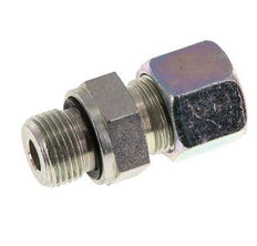 G 3/8'' Male x 10S Zinc plated Steel Straight Cutting Ring with FKM Seal 630 Bar DIN 2353 [2 Pieces]