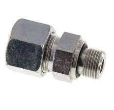 G 3/8'' Male x 14S Zinc plated Steel Straight Cutting Ring with FKM Seal 630 Bar DIN 2353