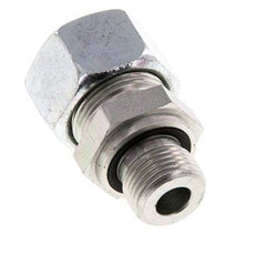 G 3/8'' Male x 15L Zinc plated Steel Straight Cutting Ring with FKM Seal 315 Bar DIN 2353
