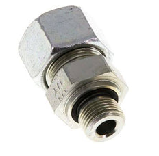G 3/8'' Male x 16S Zinc plated Steel Straight Cutting Ring with FKM Seal 400 Bar DIN 2353