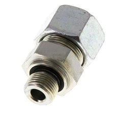 G 3/8'' Male x 16S Zinc plated Steel Straight Cutting Ring with FKM Seal 400 Bar DIN 2353