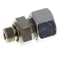 G 3/8'' Male x 16S Zinc plated Steel Straight Cutting Ring with FKM Seal 400 Bar DIN 2353