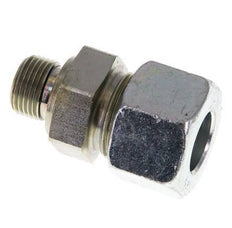 G 3/8'' Male x 16S Zinc plated Steel Straight Cutting Ring with FKM Seal 400 Bar DIN 2353