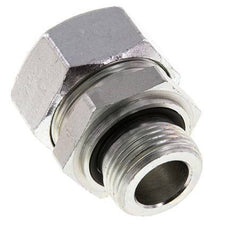 G 1'' Male x 35L Zinc plated Steel Straight Cutting Ring with FKM Seal 160 Bar DIN 2353