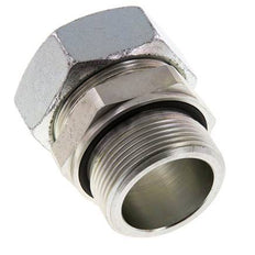 G 1 1/2'' Male x 42L Zinc plated Steel Straight Cutting Ring with FKM Seal 160 Bar DIN 2353