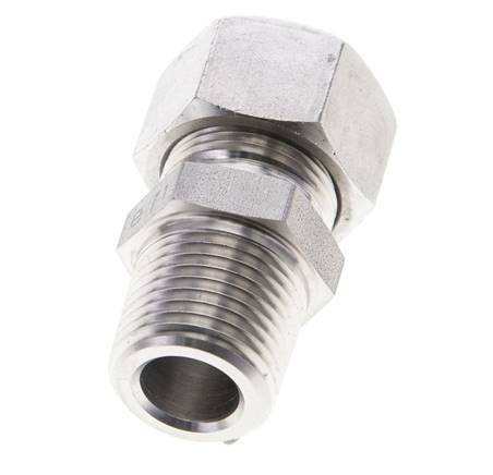 1/2'' NPT Male x 15L Stainless steel Straight Cutting Ring 315 Bar DIN 2353