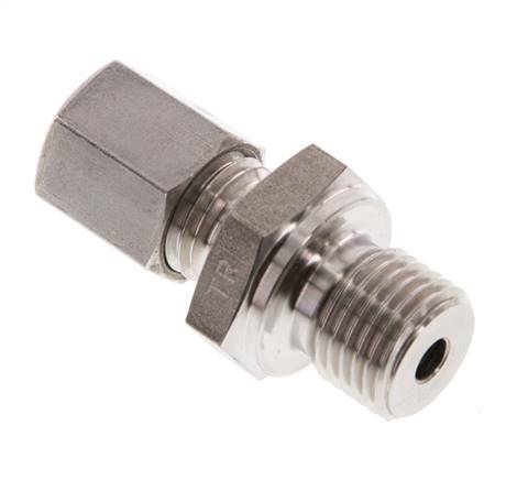 G 1/4'' Male x 6L Stainless steel Straight Cutting Ring 315 Bar DIN 2353