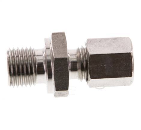 G 1/4'' Male x 6L Stainless steel Straight Cutting Ring 315 Bar DIN 2353