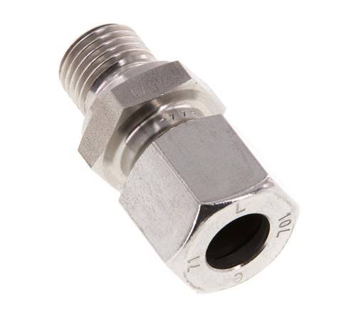 G 1/4'' Male x 10L Stainless steel Straight Cutting Ring 315 Bar DIN 2353