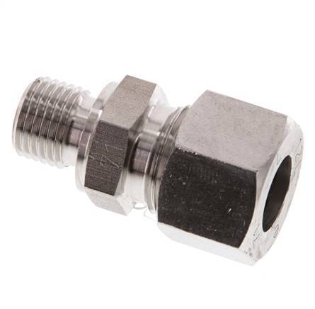 G 1/4'' Male x 12L Stainless steel Straight Cutting Ring 315 Bar DIN 2353